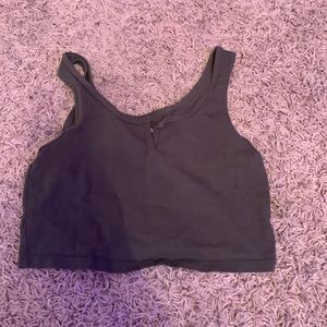 Green mini kids crop top.